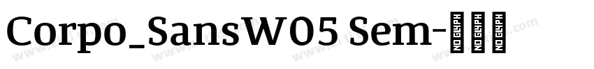 Corpo_SansW05 Sem字体转换